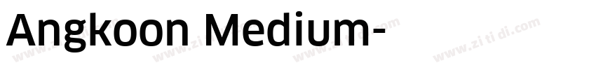 Angkoon Medium字体转换 Angkoon Medium字体转换